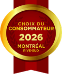 Sceau Choix du Consommateur 2026 — Montréal Rive-Sud
